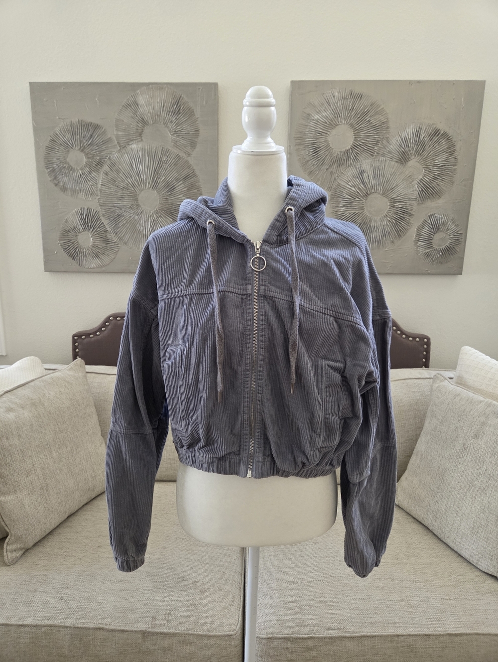 BDG Urban Outfitters Cropped Corduroy Jacket Sz Lg